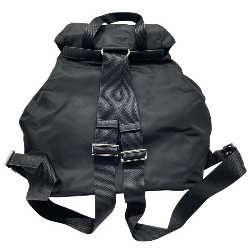 PRADA 普拉達 1BZ811 MEDIUM RE-NYLON BACKPACK 尼龍 後背包 黑色 銀釦-1