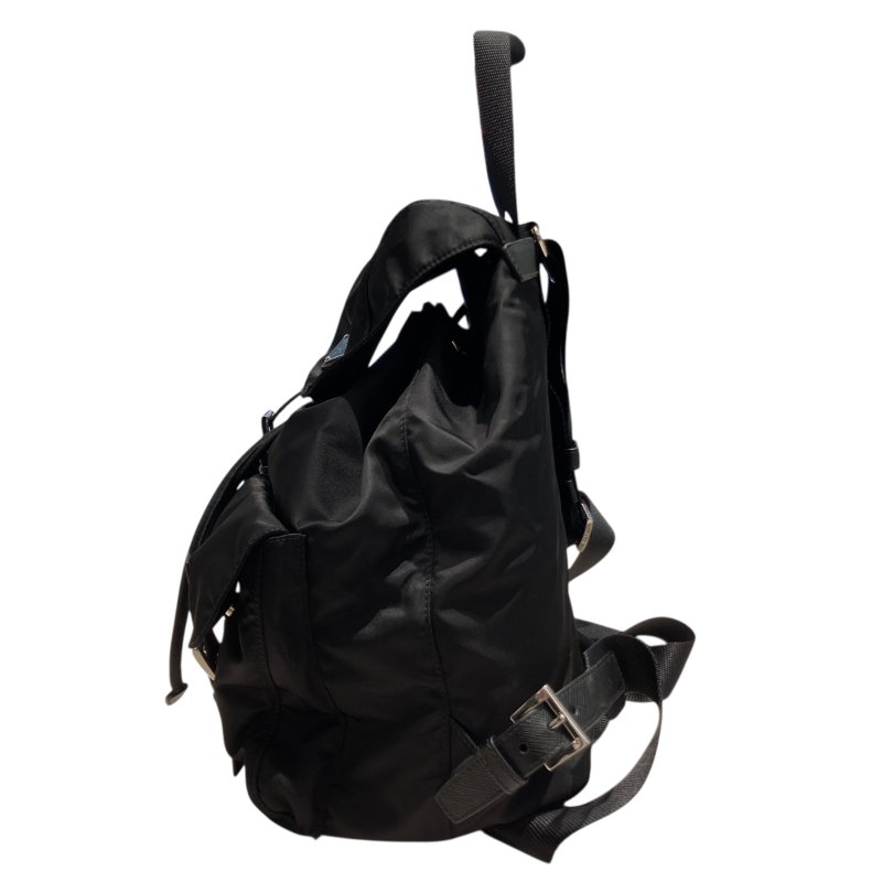 PRADA 普拉達 1BZ811 MEDIUM RE-NYLON BACKPACK 尼龍 後背包 黑色 銀釦-3