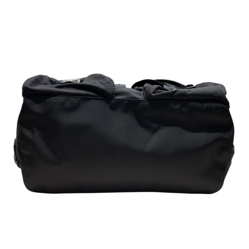 PRADA 普拉達 1BZ811 MEDIUM RE-NYLON BACKPACK 尼龍 後背包 黑色 銀釦-4