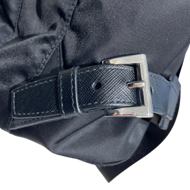 PRADA 普拉達 1BZ811 MEDIUM RE-NYLON BACKPACK 尼龍 後背包 黑色 銀釦-13