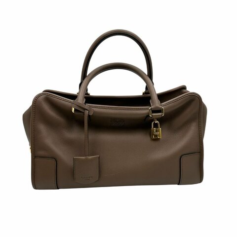 【美收精品】LOEWE 棕色手提包 C-208【隔月月中將轉賣至日本 上架期限30天】