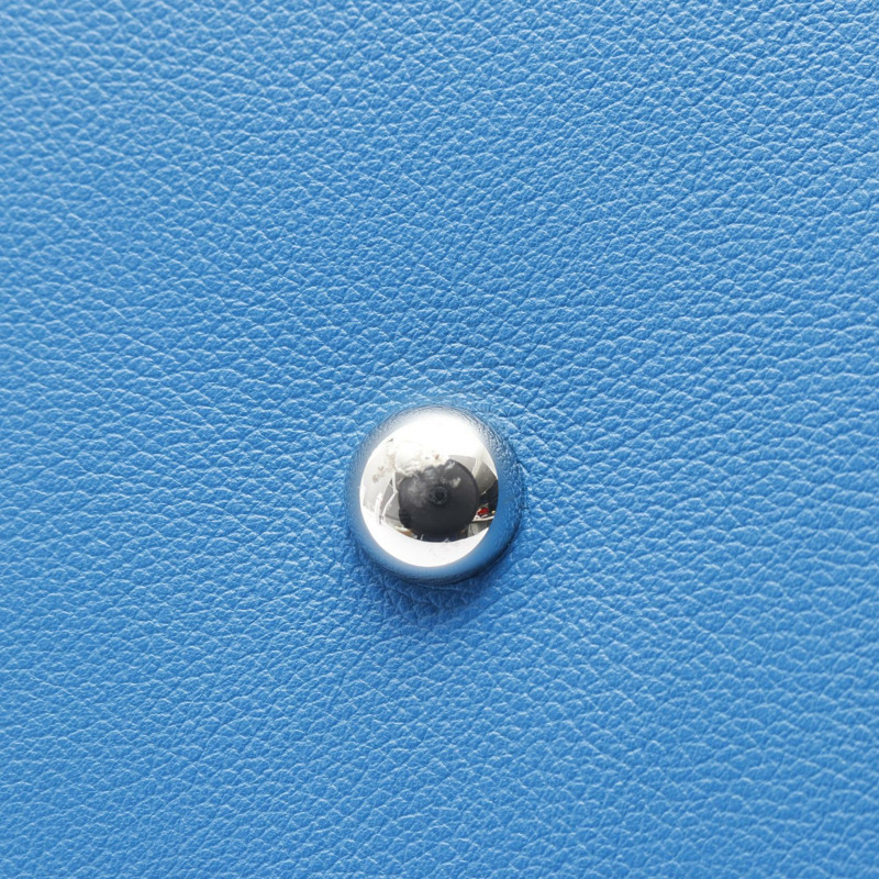 海島藍 Evercolor 牛皮 棕色帆布 Bolide Relax 45 柏莉包 手提包 D刻【HERMES 愛馬仕】-6