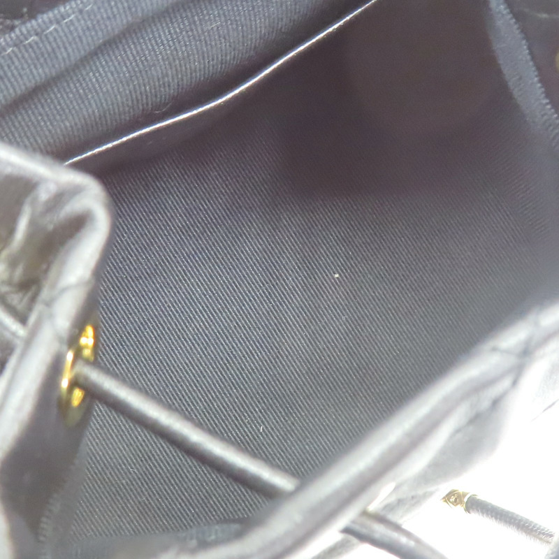 黑色 羊皮 鍊帶 Mini 水桶包 肩背包 金扣【CHANEL 香奈兒】 AP2750-4