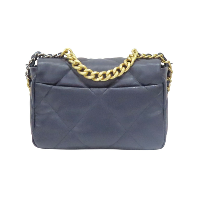 藍色羊皮 19 兩用包【CHANEL 香奈兒】 AS1160-1