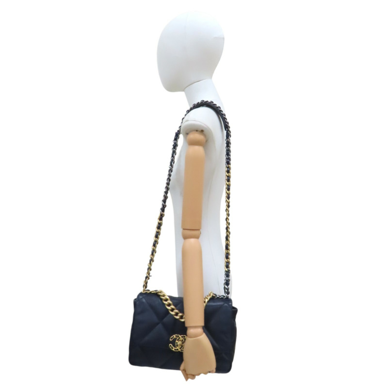 藍色羊皮 19 兩用包【CHANEL 香奈兒】 AS1160-11