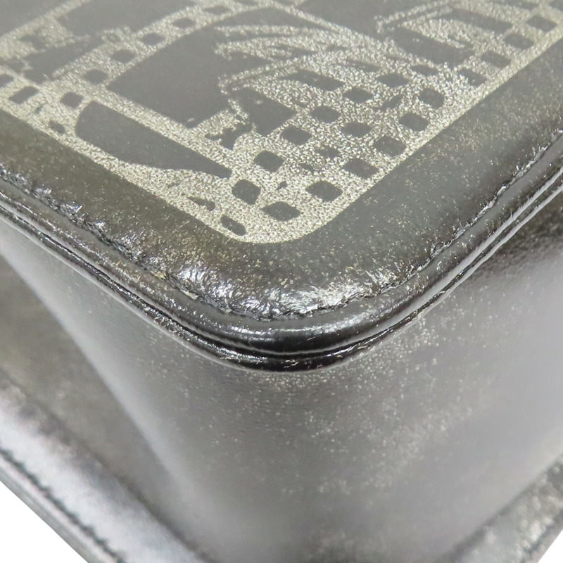 黑色 牛皮 銀色 印花 Boy 25 肩背包 銀扣【CHANEL 香奈兒】 A67086-13