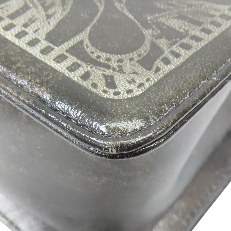 黑色 牛皮 銀色 印花 Boy 25 肩背包 銀扣【CHANEL 香奈兒】 A67086-14