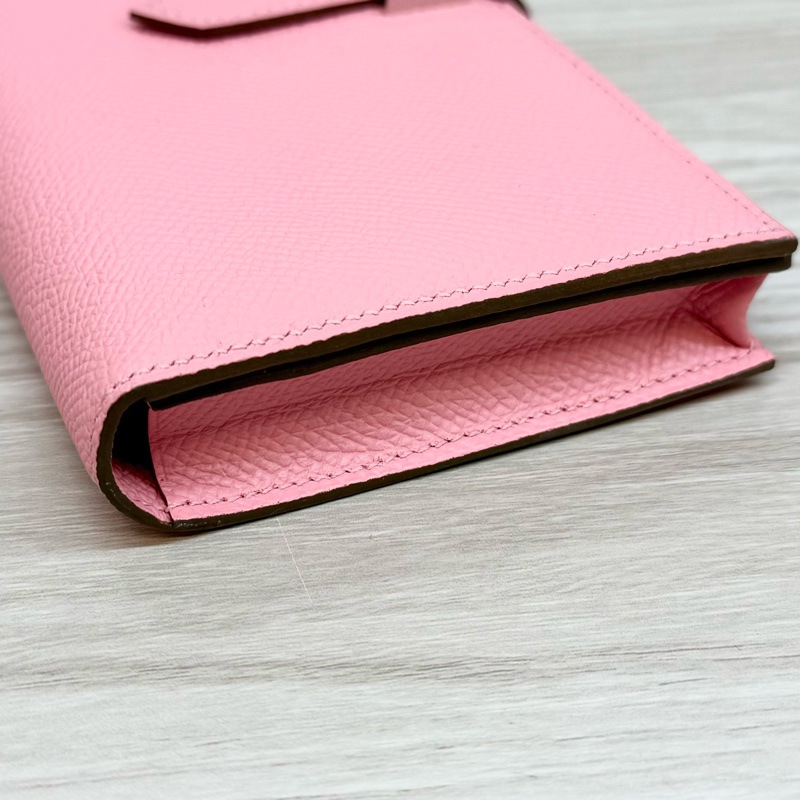 HERMES 1Q粉色銀釦Bearn-6