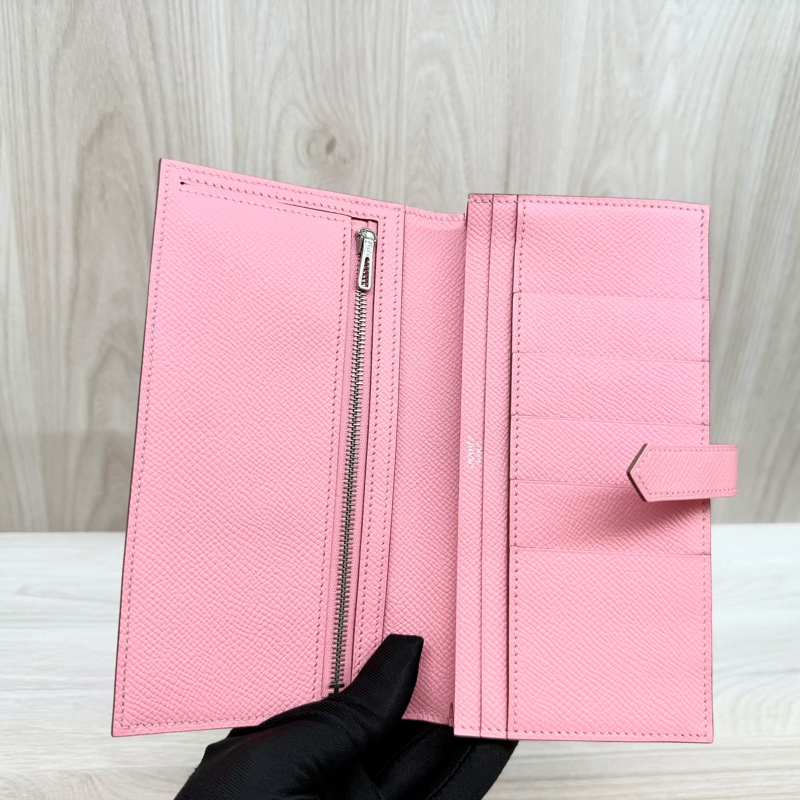 HERMES 1Q粉色銀釦Bearn-8