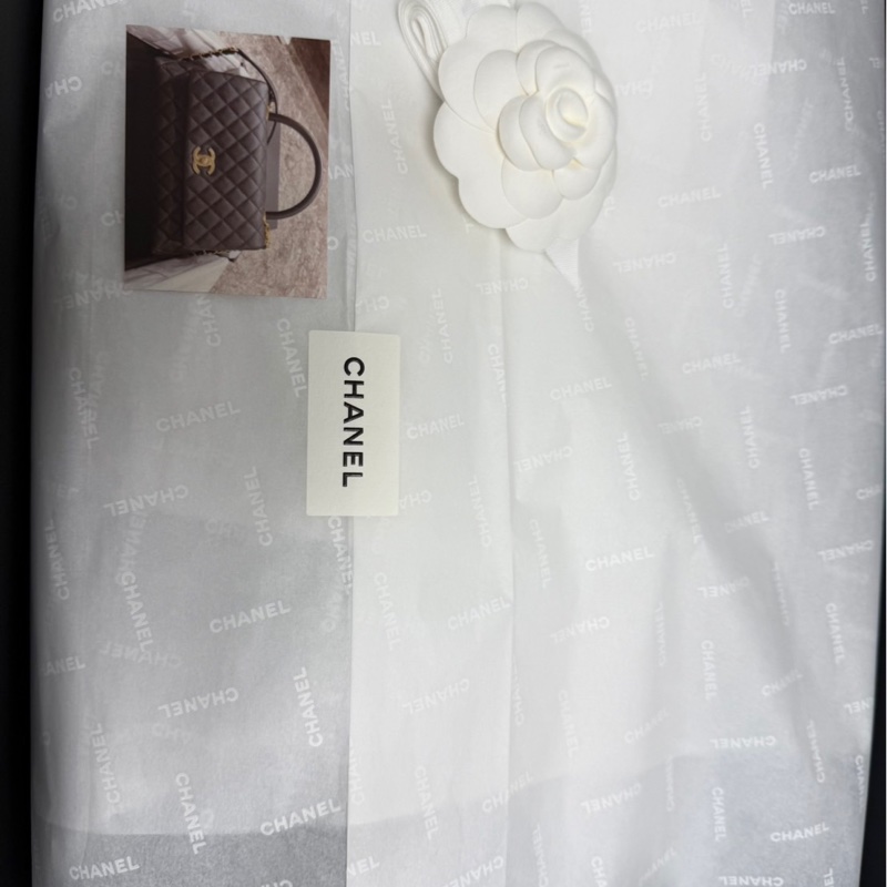 CHANEL 黑荔枝HANDLE28 全新牛皮手把香奈兒全新購於專櫃全新未拆-2