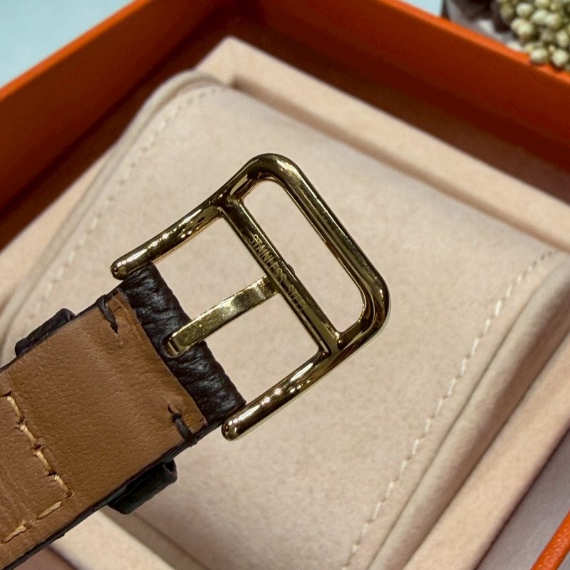 HERMES H系列黑金石英腕錶-7