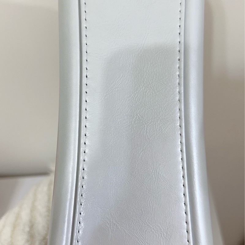 二手Chanel絕版銀色大流浪包-4