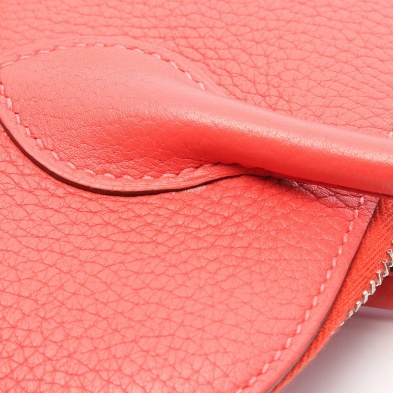 愛馬仕 Bolide 31 單肩手提包,Clemence 皮革,紅色玫瑰圖案,齋浦爾二手女款-8