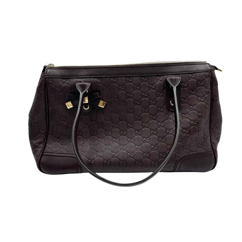 【美收精品】GUCCI 咖啡酒紅手提包 C-213【隔月月中將轉賣至日本 上架期限30天】-0