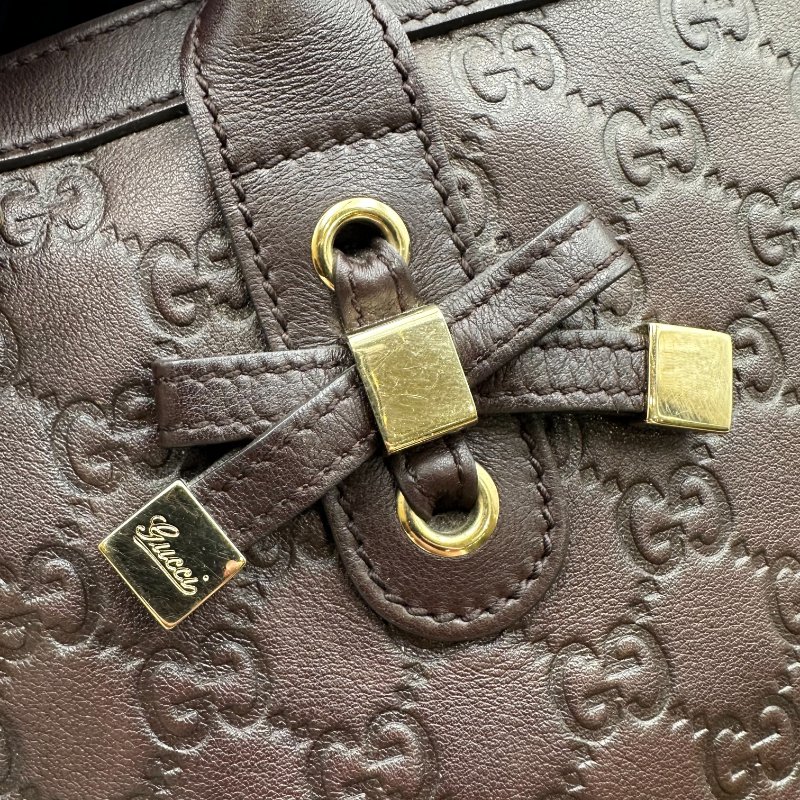 【美收精品】GUCCI 咖啡酒紅手提包 C-213【隔月月中將轉賣至日本 上架期限30天】-9