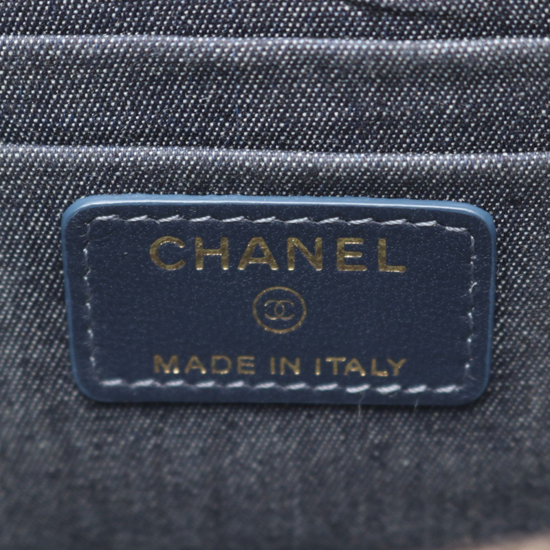 香奈兒 (CHANEL) Matelasse 絎縫鏈條斜挎包,羊皮材質,黑色,二手,金色五金-3