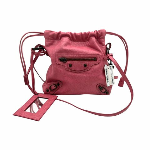 【美收精品】BALENCIAGA 粉色CITY肩背包 C-215【隔月月中將轉賣至日本 上架期限30天】