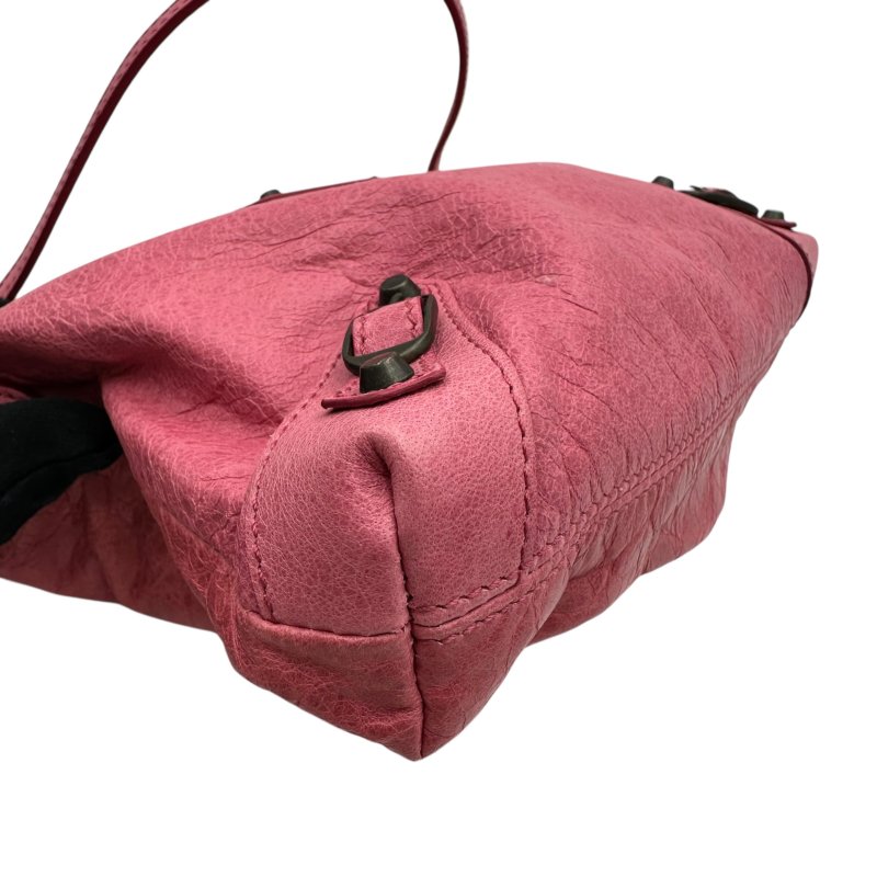 【美收精品】BALENCIAGA 粉色CITY肩背包 C-215【隔月月中將轉賣至日本 上架期限30天】-6