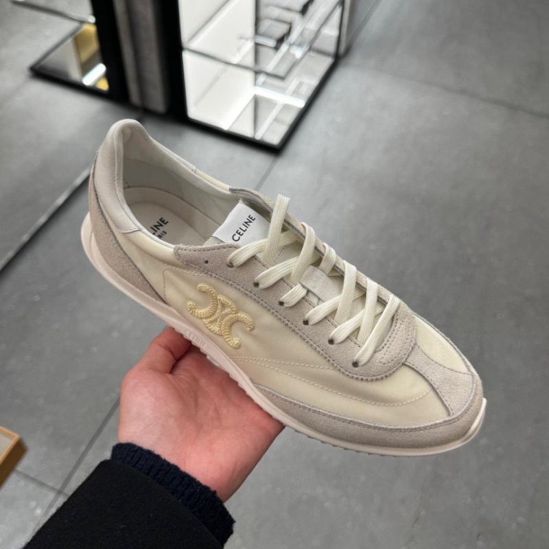 🌺2026春夏新品特價上市🌺Celine 女款 364365 Racer Triomphe 低幫德訓運動鞋 香草色 IT36/37/37.5/38-1