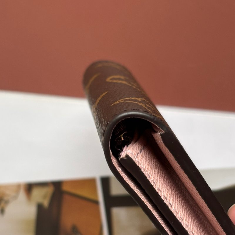 ::LOUIS VUITTON:: LV M62361 Rosalie 經典花紋內粉釦式卡片包 零錢包 小短夾-8