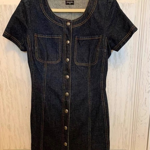 Chanel中古牛仔裙38碼