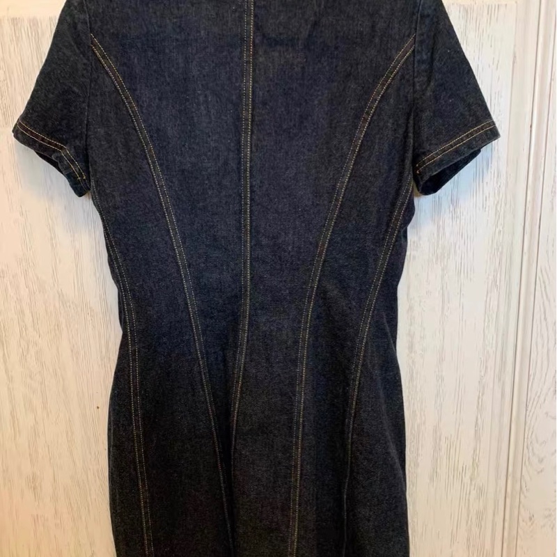 Chanel中古牛仔裙38碼-1