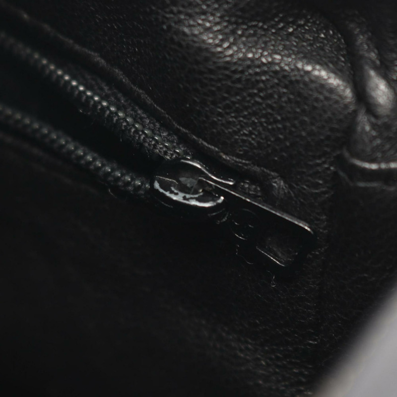 香奈兒 (CHANEL) 女款絎縫羊皮肩包/手提包,黑色-6