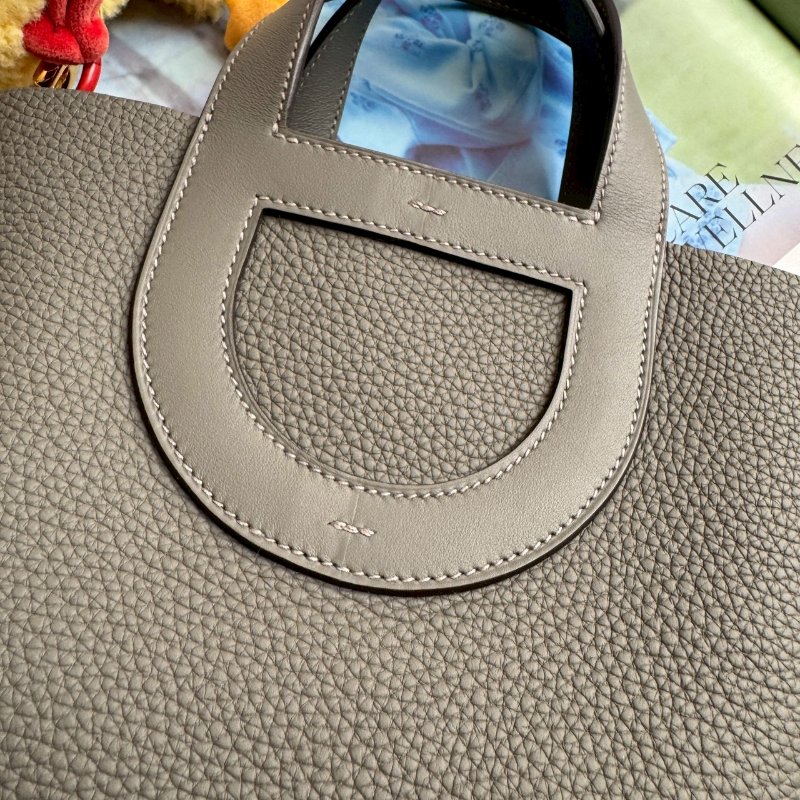 🎉超可愛《99新商品》Hermes IN THE LOOP積雨雲灰豬鼻 菜籃子-3