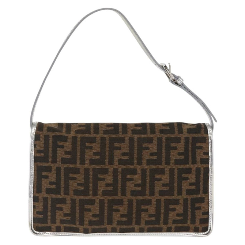 【日本直送】FENDI Zucca帆布單肩包 黑色 棕色 正品 169711-1