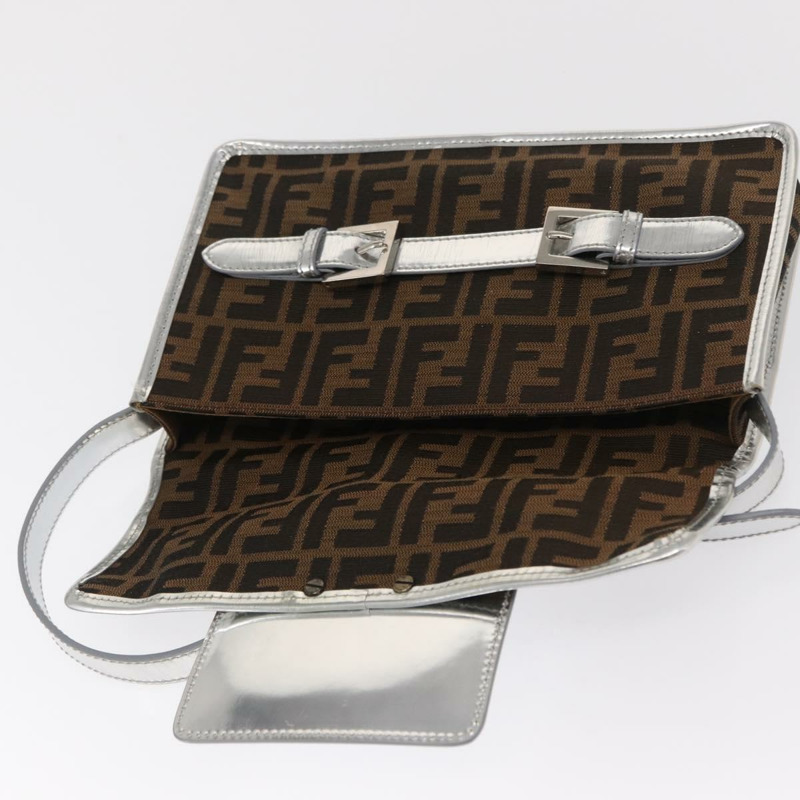 【日本直送】FENDI Zucca帆布單肩包 黑色 棕色 正品 169711-8