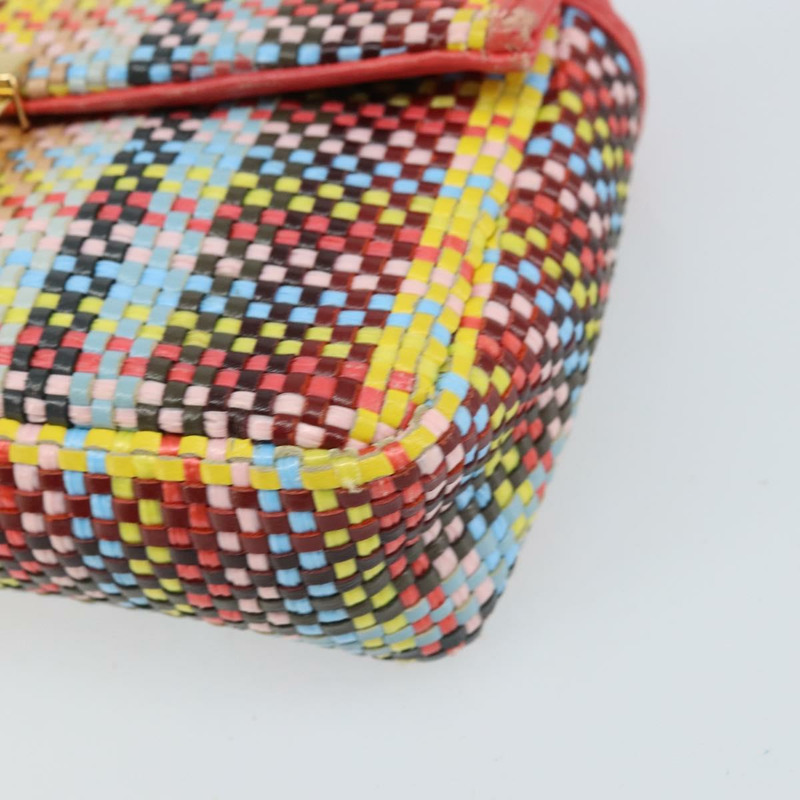 【日本直送】FENDI 鏈條迷你蜜蜂法國棍單肩包 皮革 多色 金色 正品 171168SAM-15