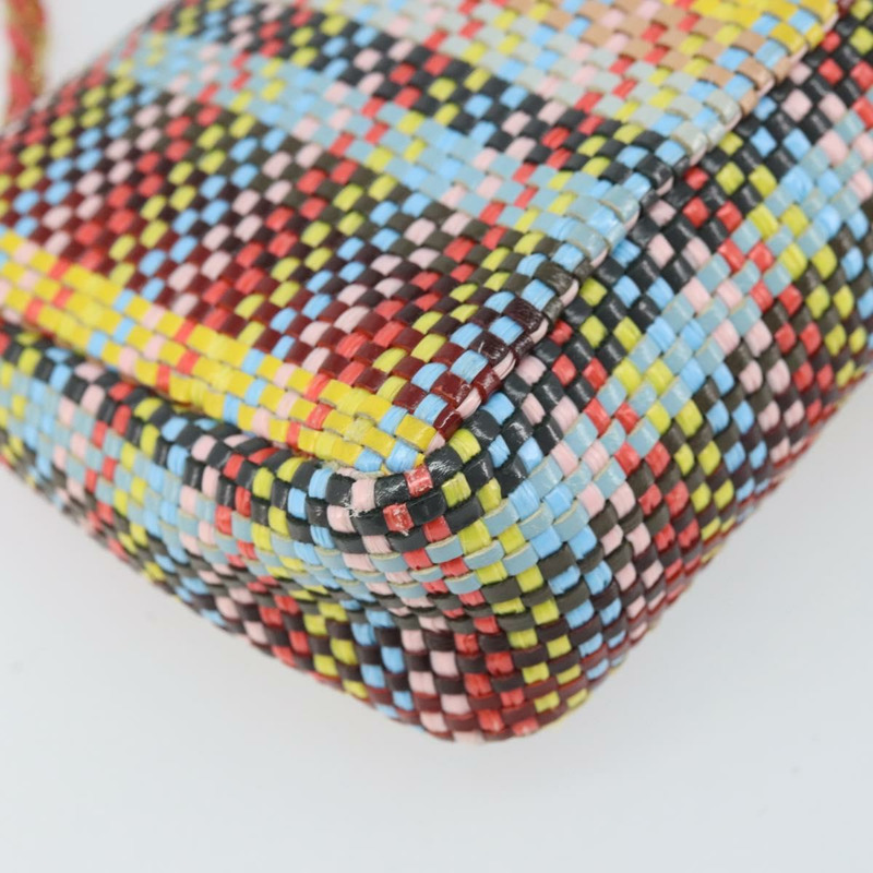 【日本直送】FENDI 鏈條迷你蜜蜂法國棍單肩包 皮革 多色 金色 正品 171168SAM-18