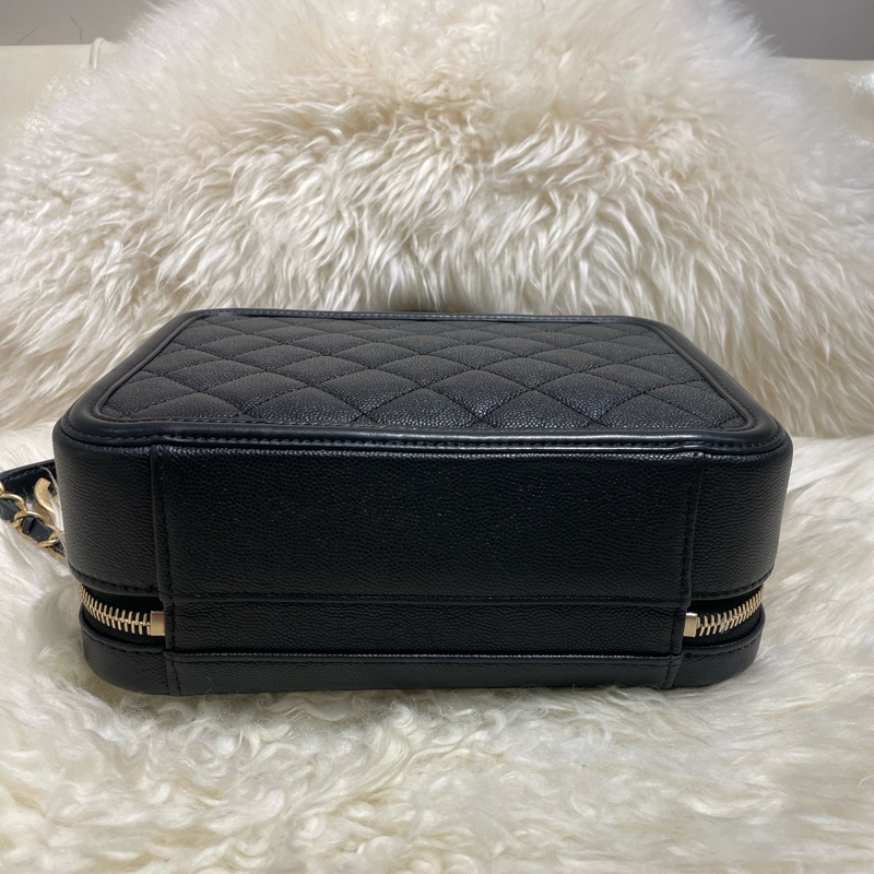 Chanel Vanity Case 21cm 黑色牛皮-6
