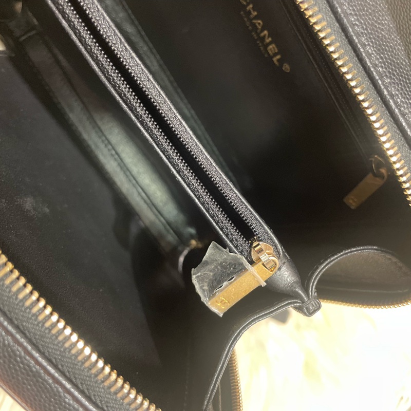 Chanel Vanity Case 21cm 黑色牛皮-9