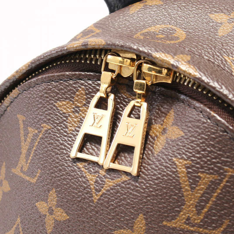 棕色 原花帆布 Palm Springs PM 後背包【LOUIS VUITTON LV 路易威登】 M41560-7
