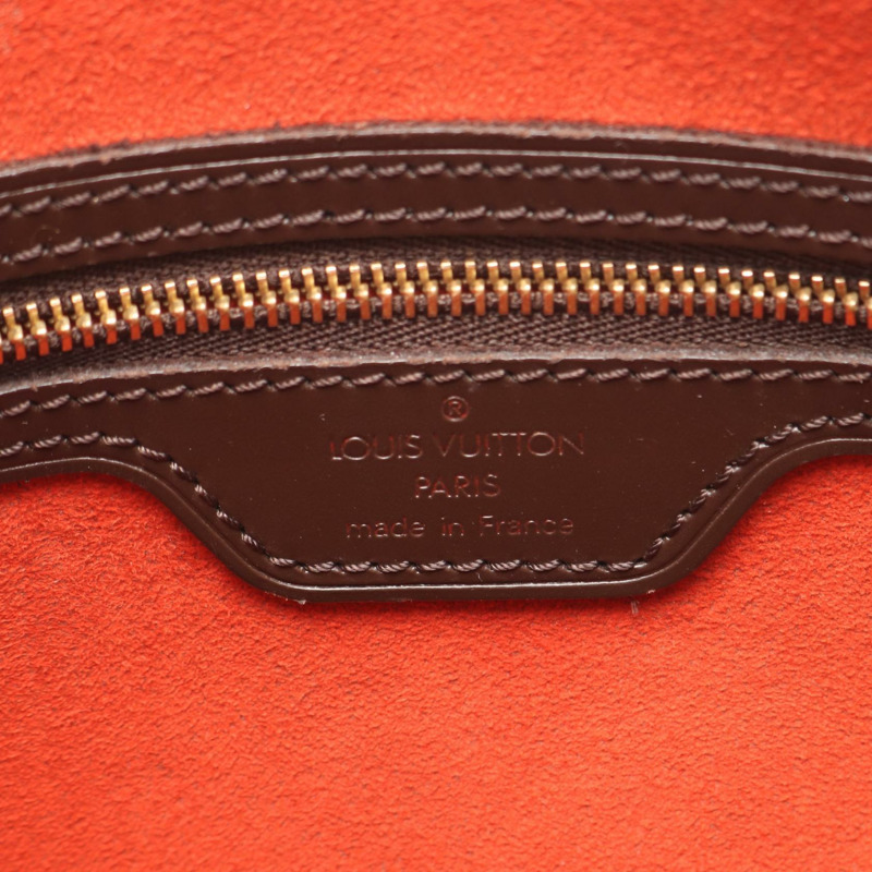 棕色 棋盤格帆布 Looping GM 肩背包【LOUIS VUITTON LV 路易威登】 N51144-3