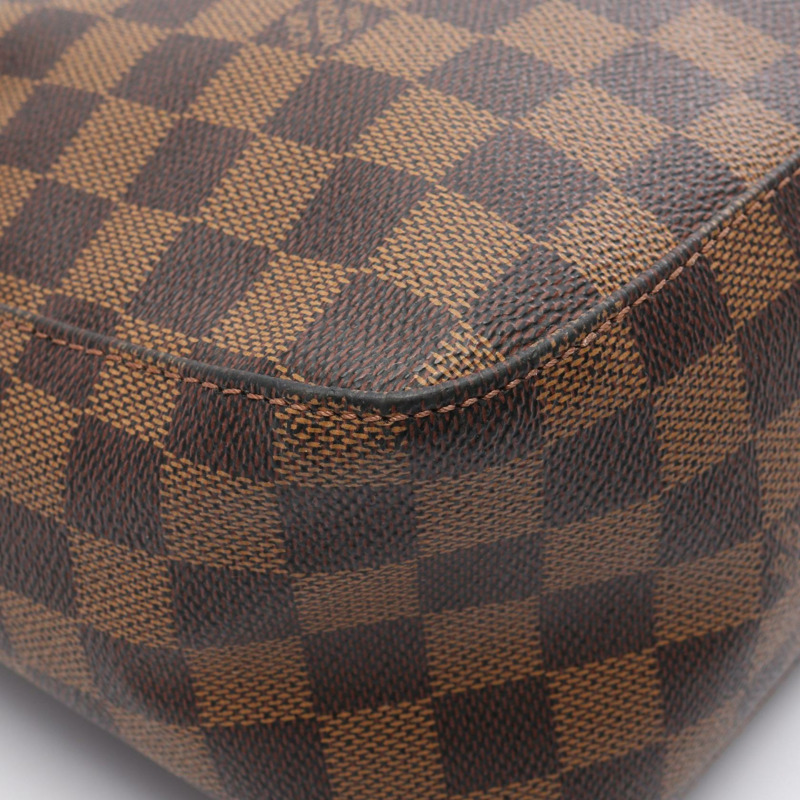 棕色 棋盤格帆布 Looping GM 肩背包【LOUIS VUITTON LV 路易威登】 N51144-5