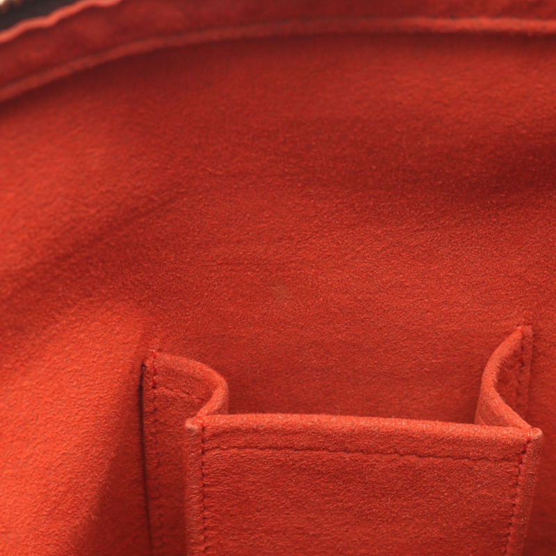 棕色 棋盤格帆布 Looping GM 肩背包【LOUIS VUITTON LV 路易威登】 N51144-10