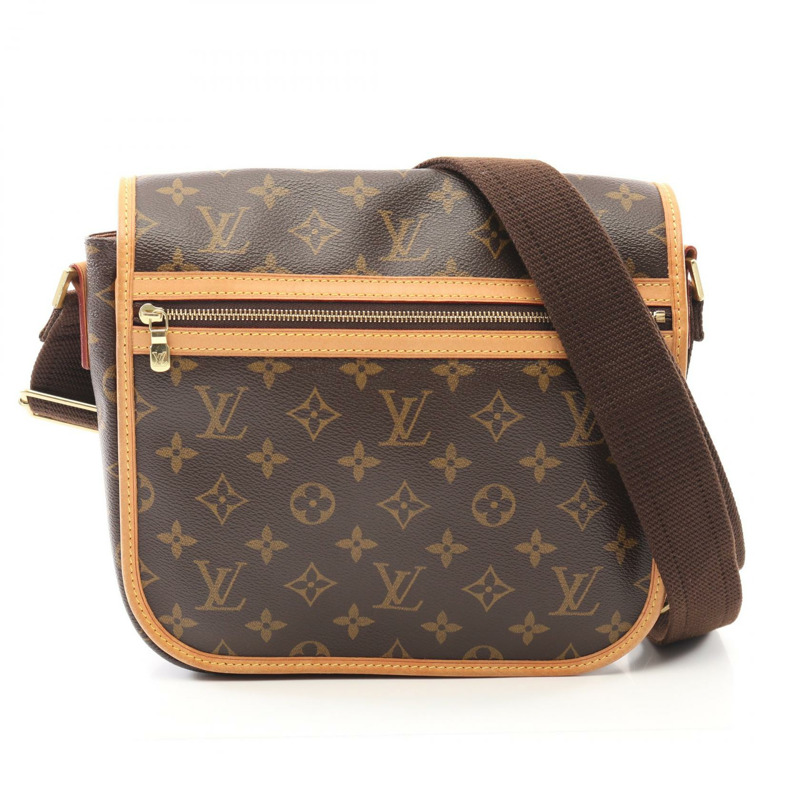 原棕色花帆布 Bosphore PM 斜背肩背【LOUIS VUITTON LV 路易威登】M40106-0