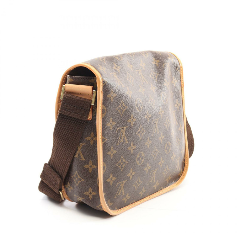 棕色 原花帆布 Bosphore PM Messenger 肩背包【LOUIS VUITTON LV 路易威登】 M40106-1