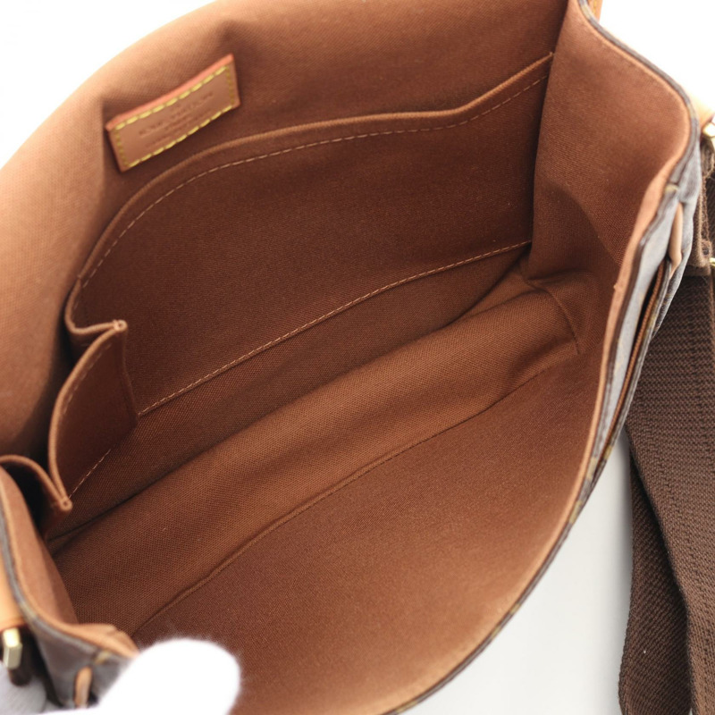 棕色 原花帆布 Bosphore PM Messenger 肩背包【LOUIS VUITTON LV 路易威登】 M40106-2