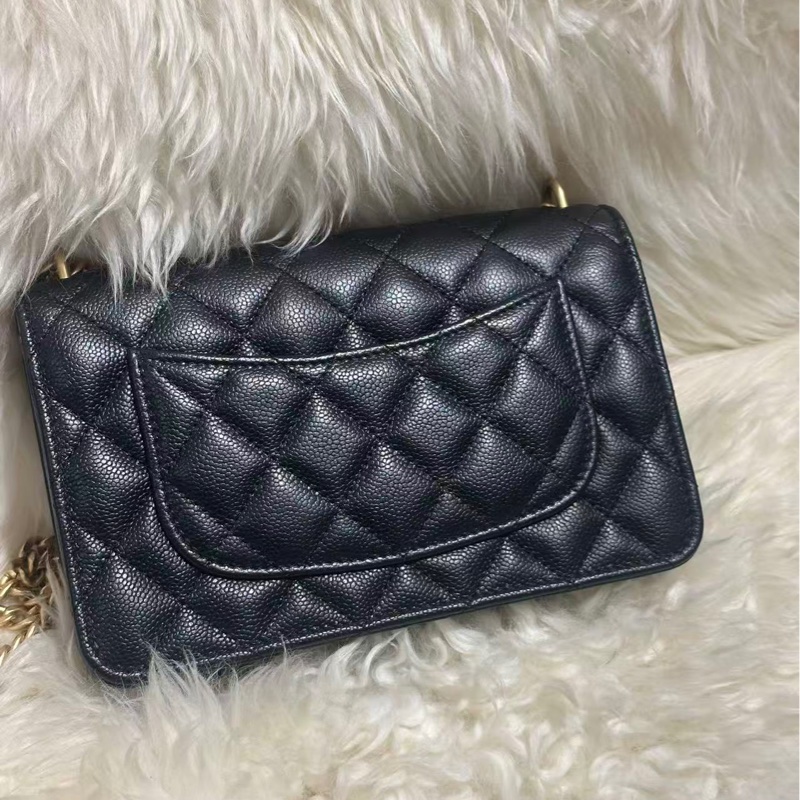 Chanel 24P黑金爱心调节扣WOC-1