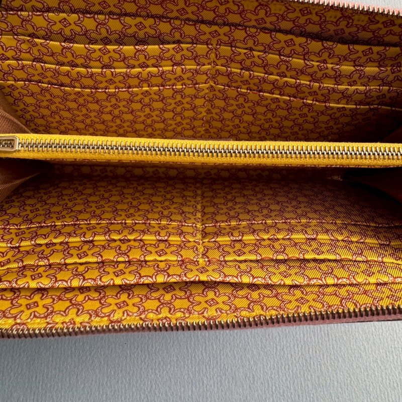 🤍99成新 少女色 Hermes 櫻花粉絲巾長夾-2