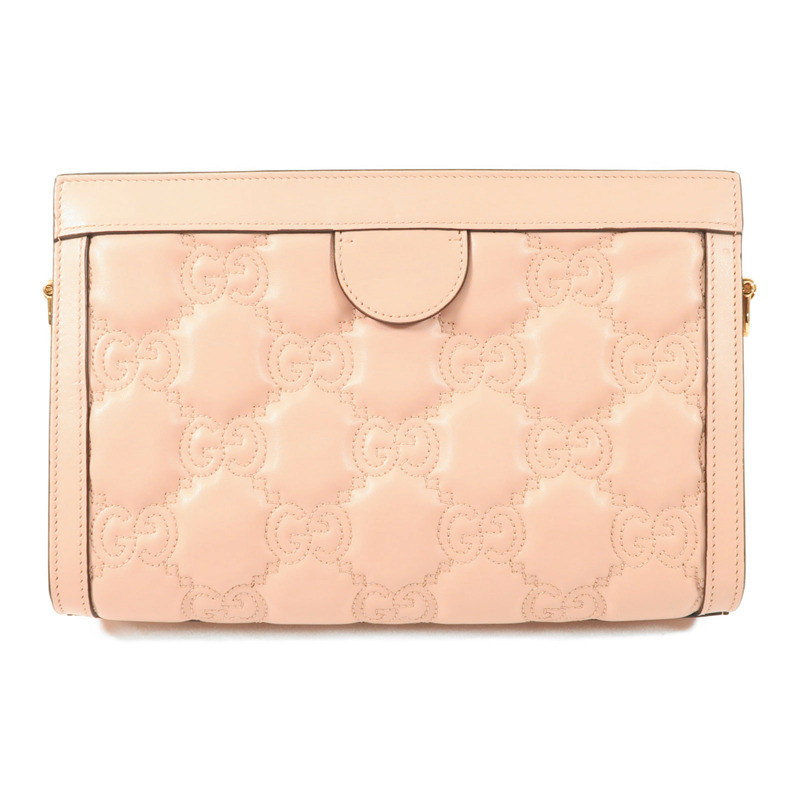 GUCCI 牛皮皮革GG Matelasse Small金扣肩背袋-1