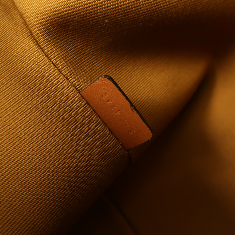 CELINE 塗層帆布/牛皮皮革Pouch金扣手拿包-6