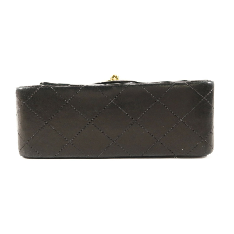 CHANEL 羊皮皮革Vintage Classic Mini Square 17金扣鏈帶肩背袋-3