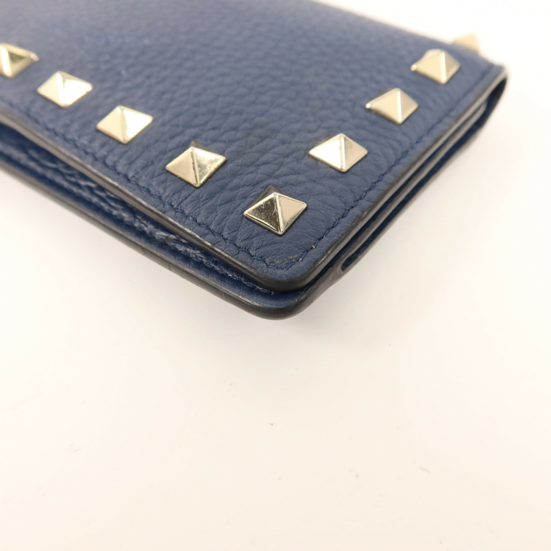 Valentino 牛皮皮革Rockstud Wallet銀扣長錢包-9