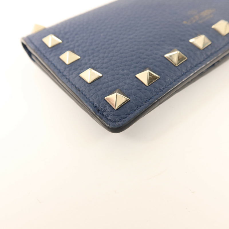 Valentino 牛皮皮革Rockstud Wallet銀扣長錢包-12