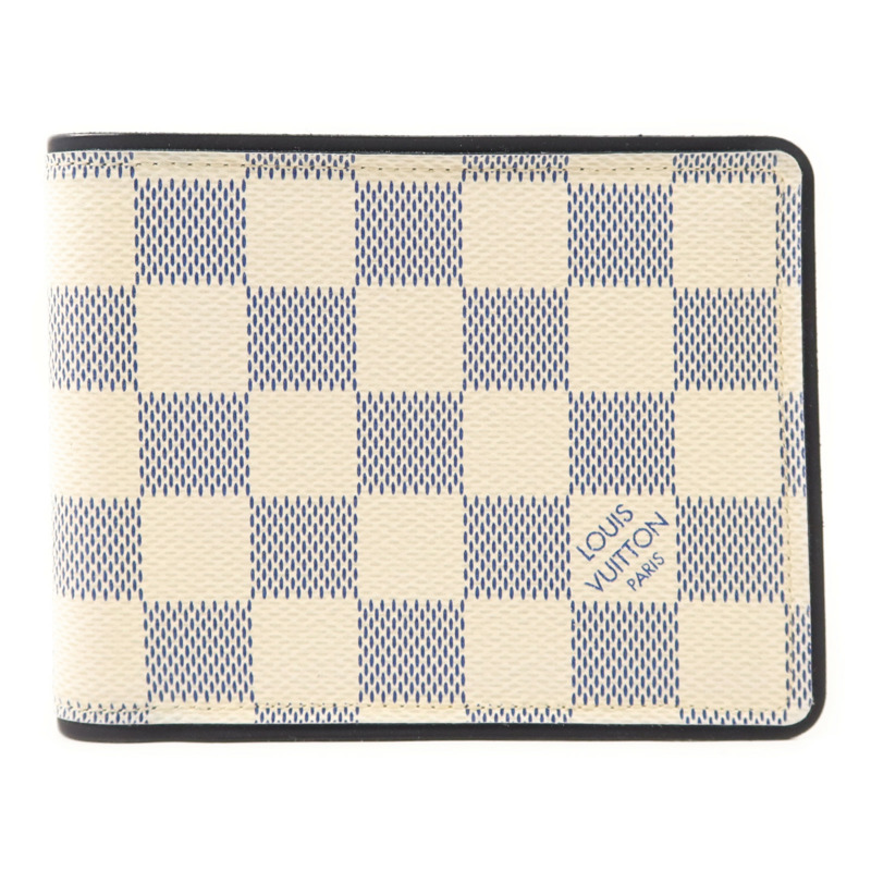 LOUIS VUITTON Damier Azur Bi-Fold Multiple Wallet錢包-0