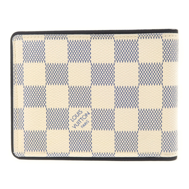 LOUIS VUITTON Damier Azur Bi-Fold Multiple Wallet錢包-1
